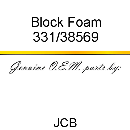 Block, Foam 331/38569