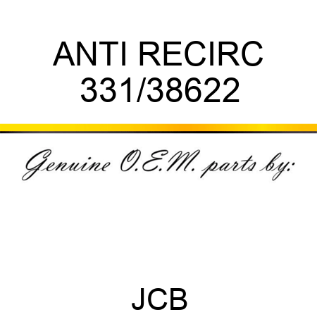 ANTI RECIRC 331/38622