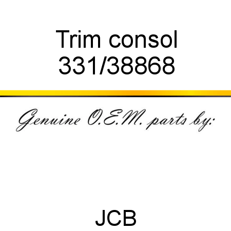 Trim, consol 331/38868