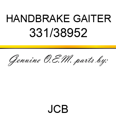 HANDBRAKE GAITER 331/38952