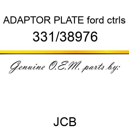 ADAPTOR PLATE ford ctrls 331/38976