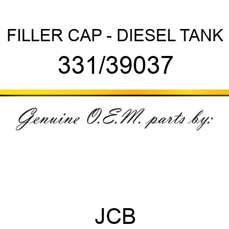 FILLER CAP - DIESEL TANK 331/39037