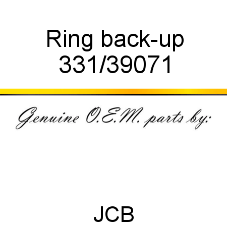 Ring, back-up 331/39071