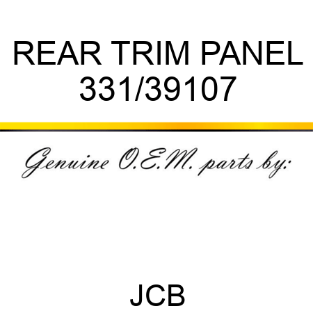 REAR TRIM PANEL 331/39107