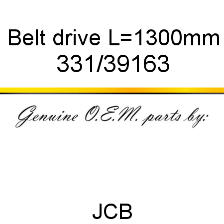 Belt, drive, L=1300mm 331/39163