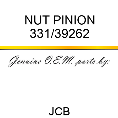 NUT PINION 331/39262
