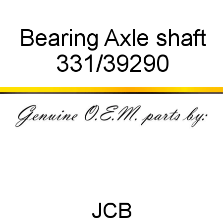 Bearing, Axle shaft 331/39290