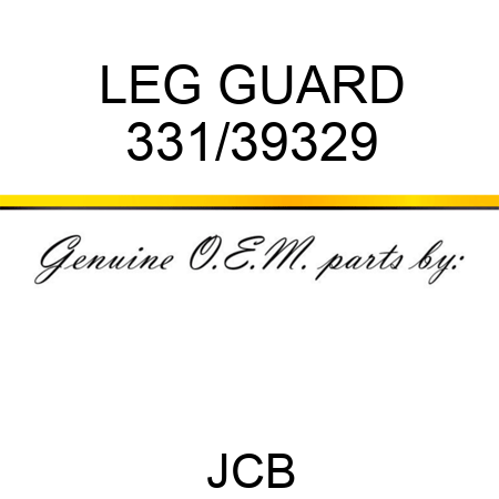 LEG GUARD 331/39329