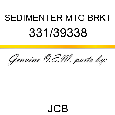 SEDIMENTER MTG BRKT 331/39338