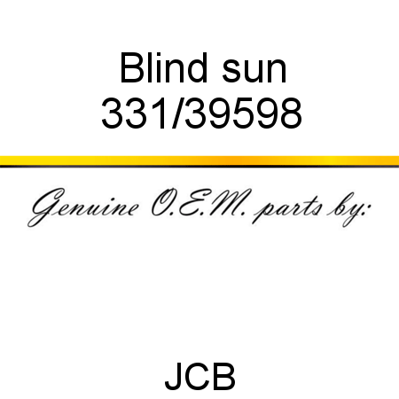 Blind, sun 331/39598