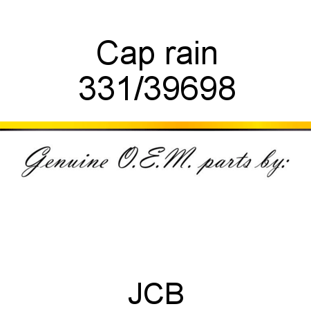Cap, rain 331/39698