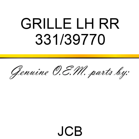 GRILLE LH RR 331/39770