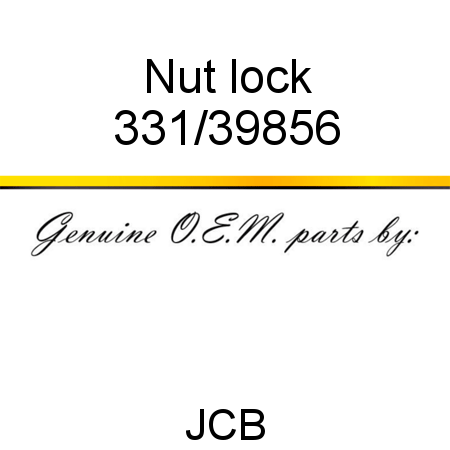 Nut, lock 331/39856