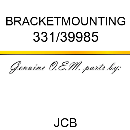 BRACKET,MOUNTING 331/39985