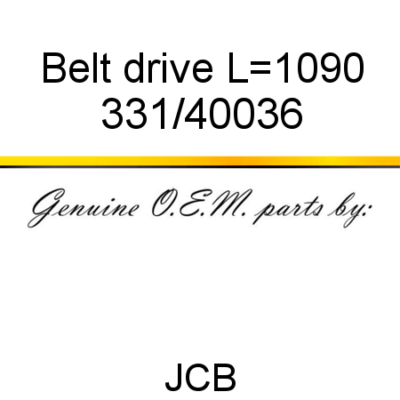 Belt, drive, L=1090 331/40036