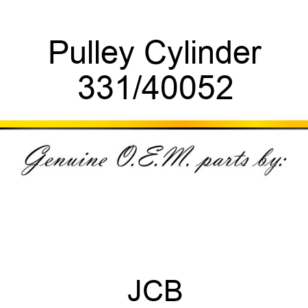 Pulley Cylinder 331/40052