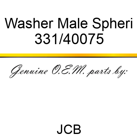 Washer Male Spheri 331/40075