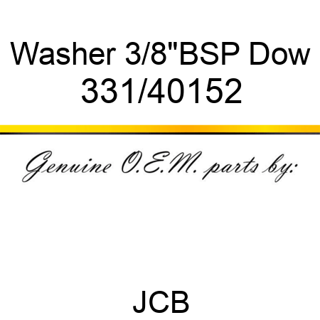 Washer 3/8