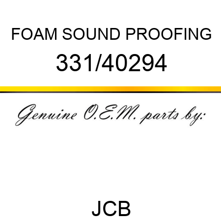 FOAM SOUND PROOFING 331/40294
