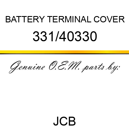 BATTERY TERMINAL COVER 331/40330