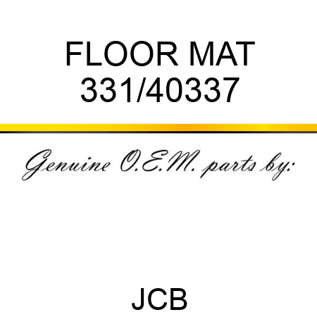 FLOOR MAT 331/40337