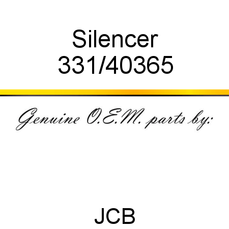 Silencer 331/40365