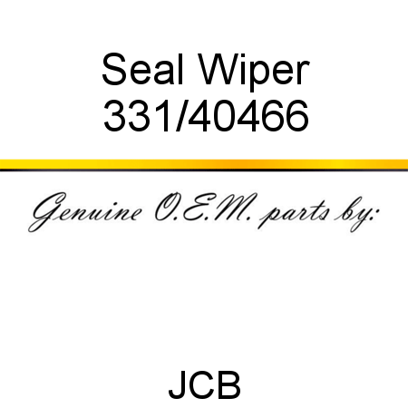 Seal, Wiper 331/40466
