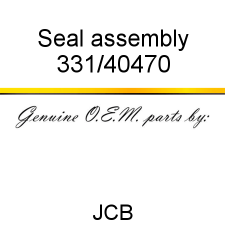 Seal, assembly 331/40470