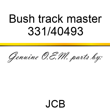 Bush track master 331/40493