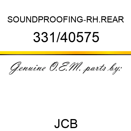 SOUNDPROOFING-RH.REAR 331/40575