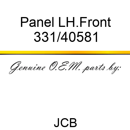Panel LH.Front 331/40581
