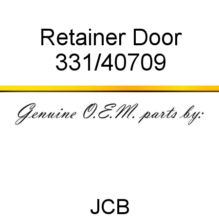 Retainer, Door 331/40709