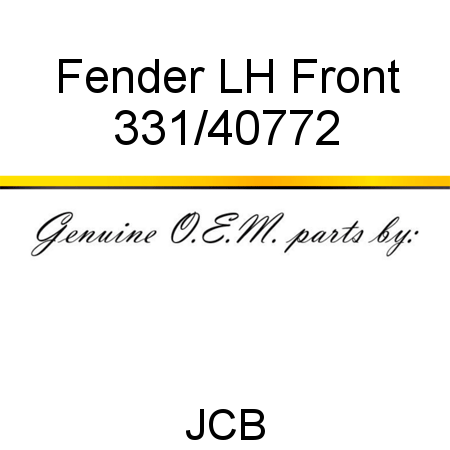Fender, LH Front 331/40772
