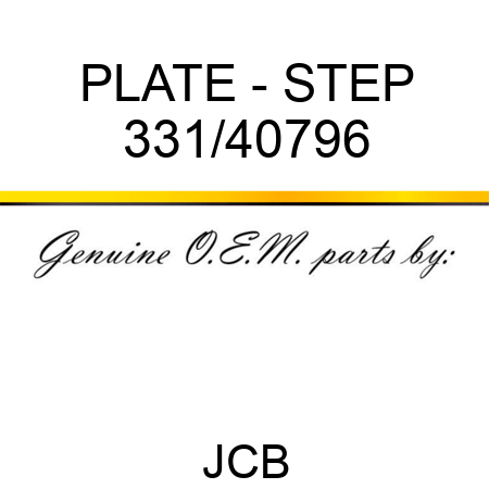 PLATE - STEP 331/40796