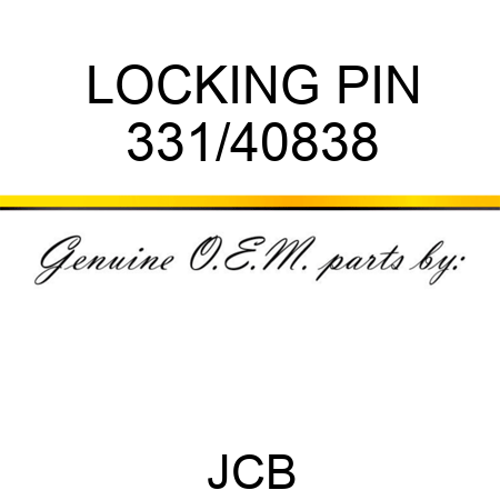 LOCKING PIN 331/40838