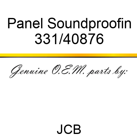 Panel Soundproofin 331/40876