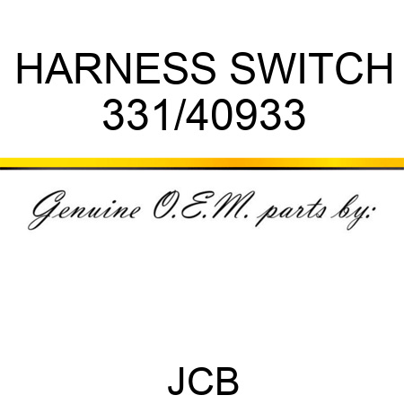 HARNESS SWITCH 331/40933