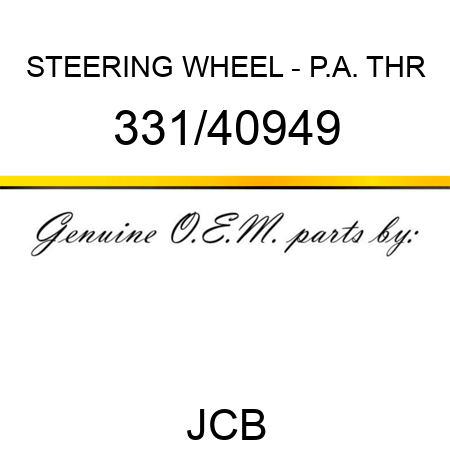STEERING WHEEL - P.A. THR 331/40949