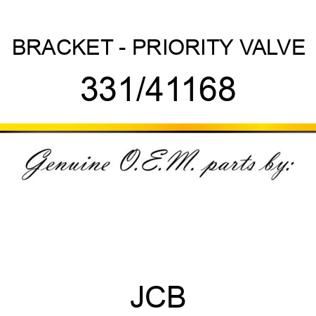 BRACKET - PRIORITY VALVE 331/41168