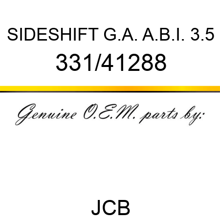 SIDESHIFT G.A. A.B.I. 3.5 331/41288