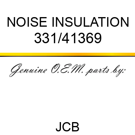 NOISE INSULATION 331/41369