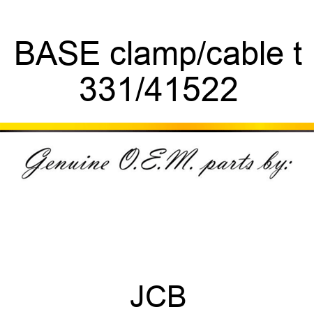 BASE clamp/cable t 331/41522
