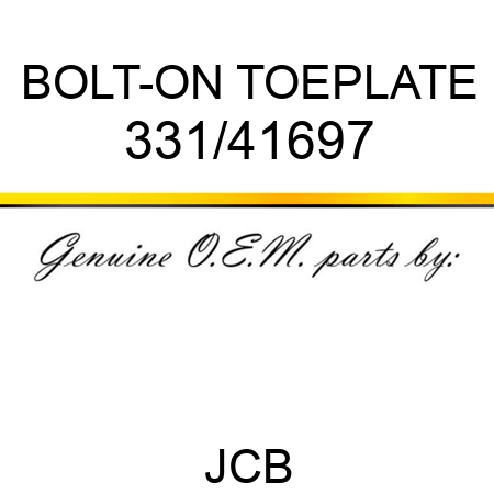 BOLT-ON TOEPLATE 331/41697