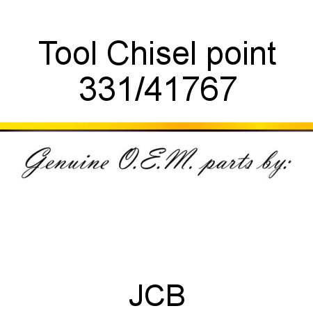 Tool, Chisel point 331/41767