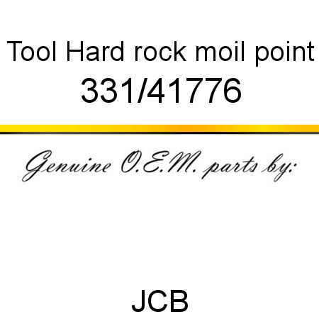 Tool, Hard rock moil point 331/41776