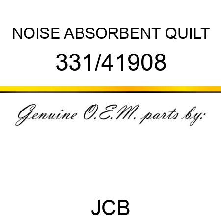 NOISE ABSORBENT QUILT 331/41908