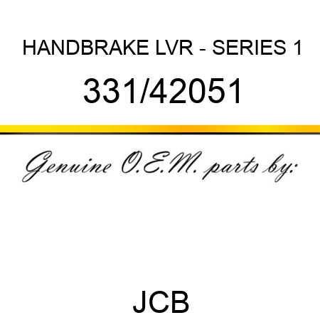 HANDBRAKE LVR - SERIES 1 331/42051