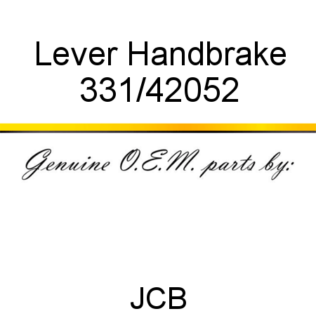 Lever, Handbrake 331/42052