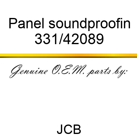 Panel soundproofin 331/42089