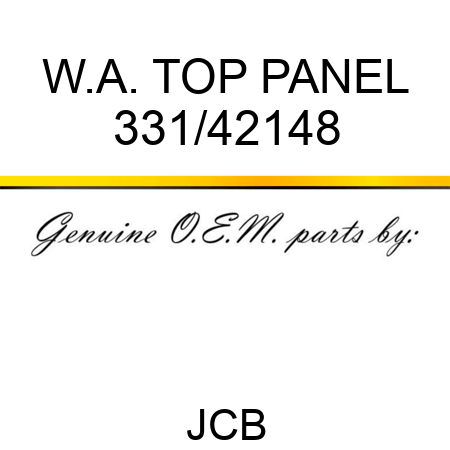 W.A. TOP PANEL 331/42148